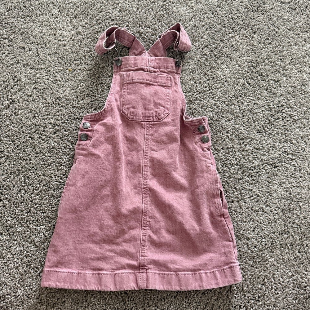 Cat & Jack Pink Girls Corduroy Overall Dress